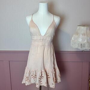 babydoll fairy cottage beach summer dress  river island sz medium